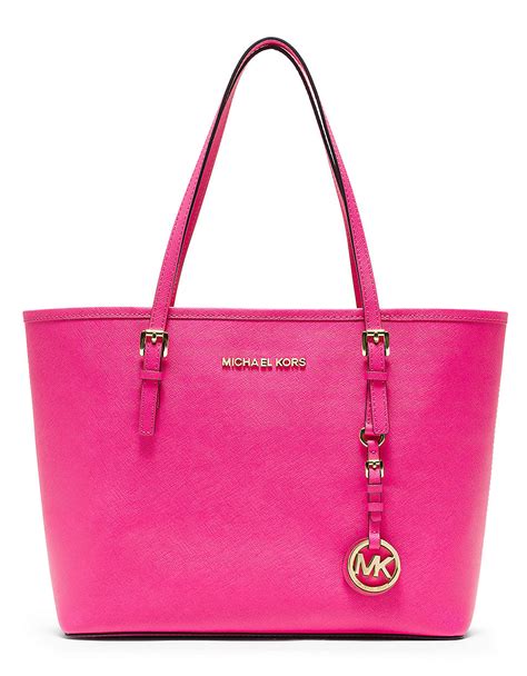 michael kors pink plastic bag